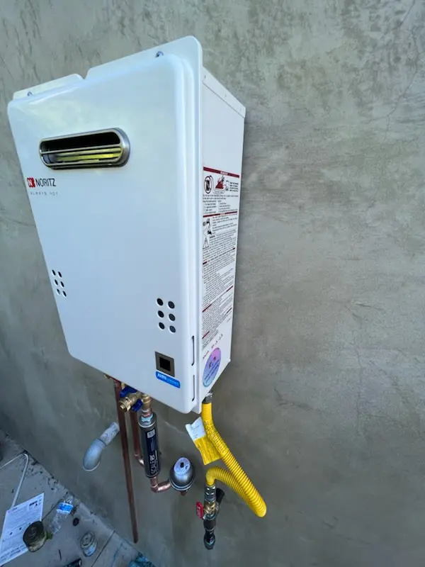 Tankless water heater installation for Jefferson Oaks homes